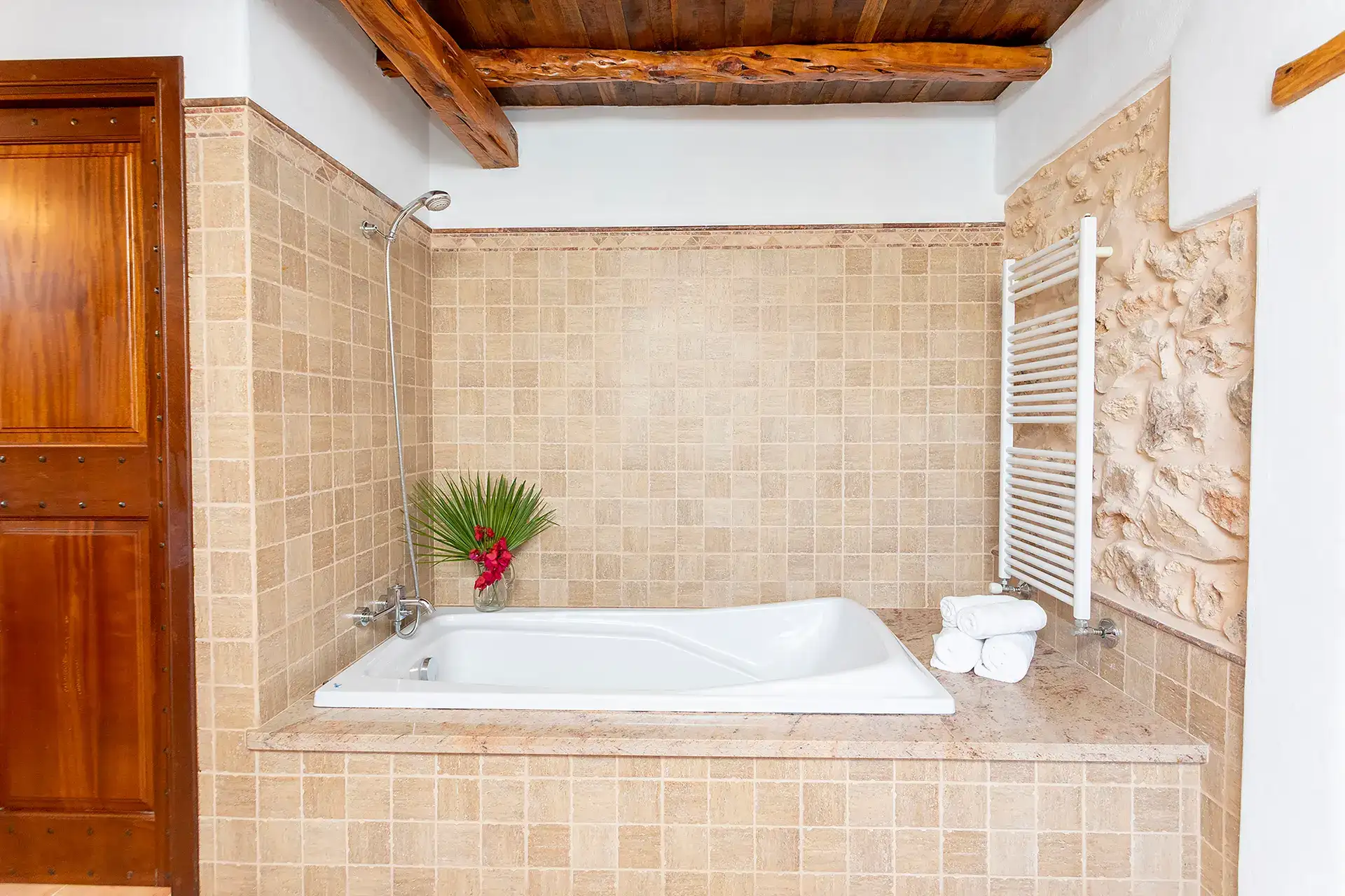 Villa Can Xumeu pool and Ibizan porch